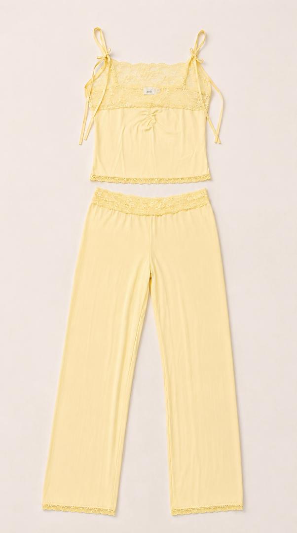 Butter Glow Singlet & Trouser Set