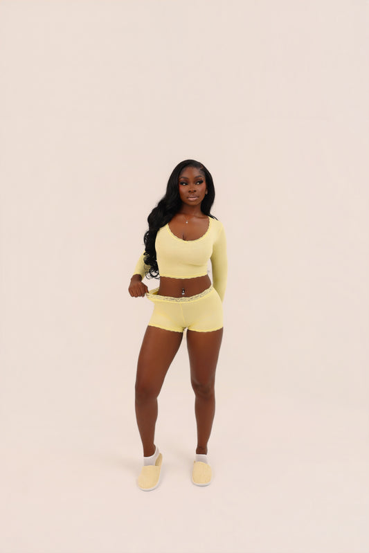Butter Glow Long Sleeve & Short Set