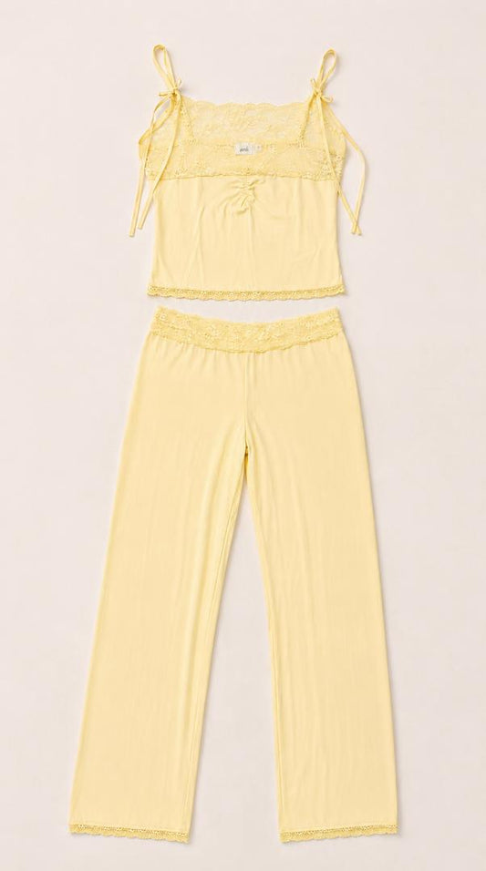 Butter Glow Singlet & Trouser Set