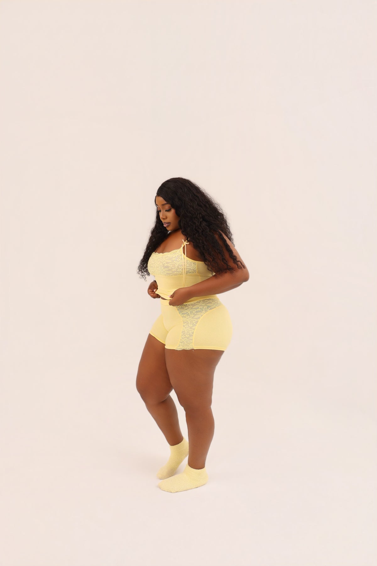Butter Glow Singlet & Short Set