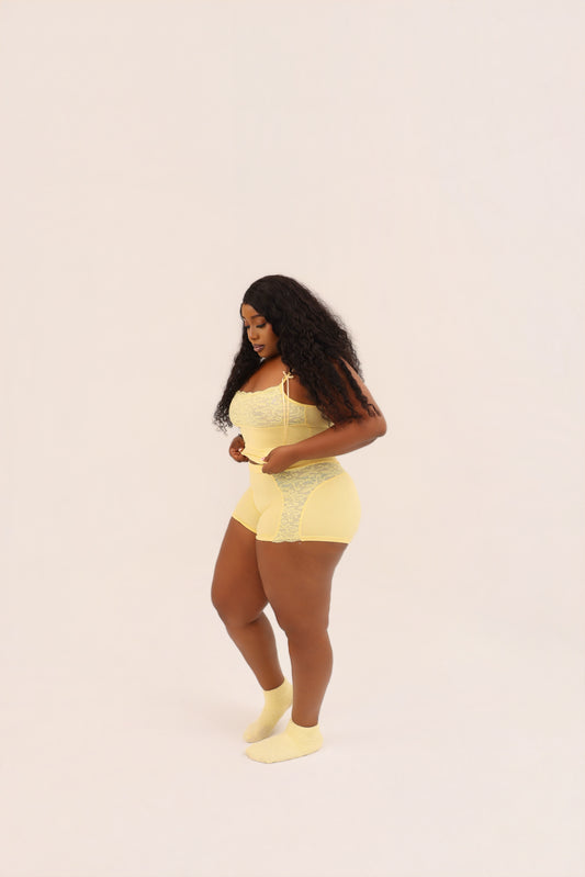 Butter Glow Singlet & Short Set